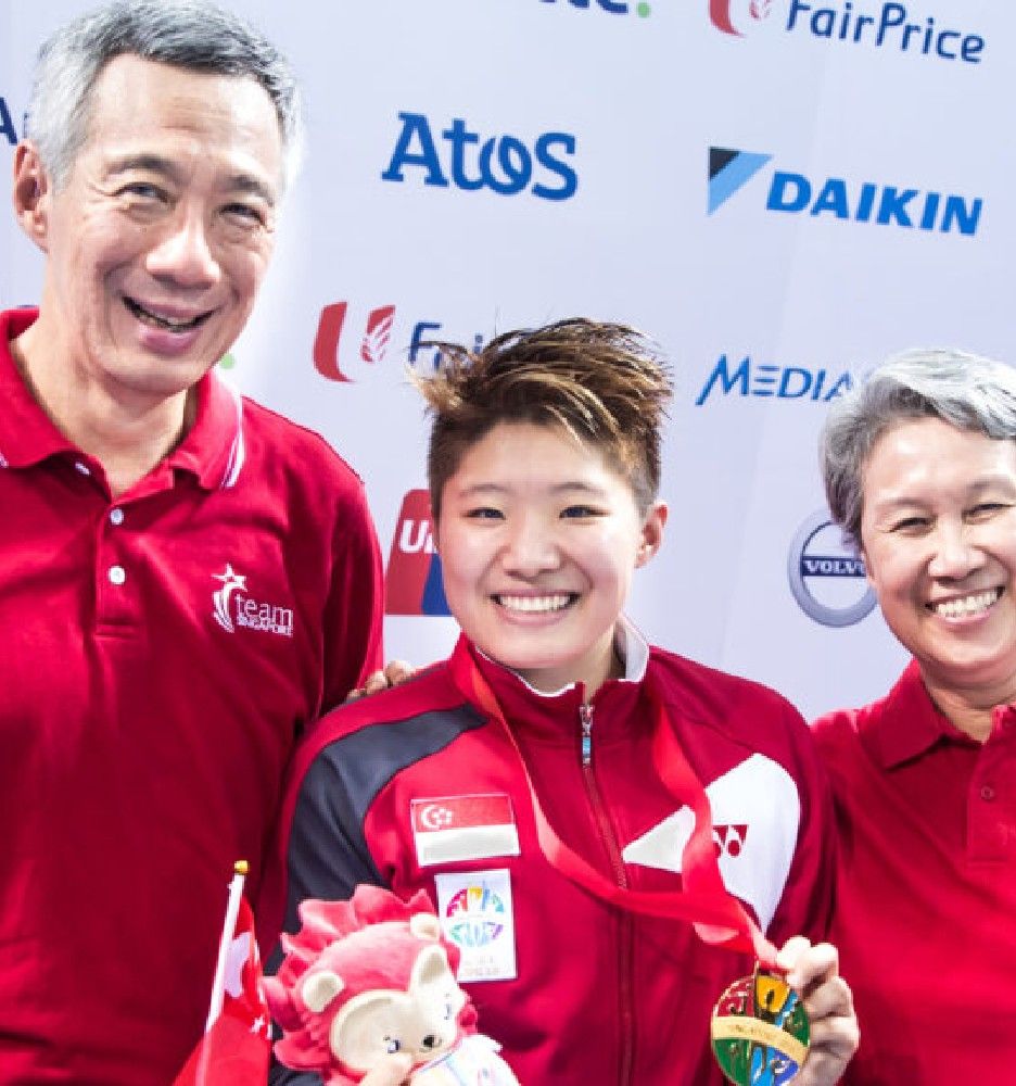 Tao Li at an official sporting event